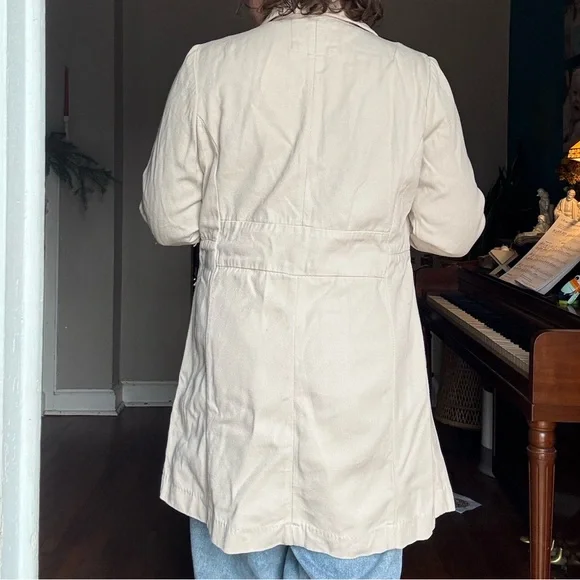 90s GAP 100% Cotton Jacket in Cream Size Large - Picture 11 of 12